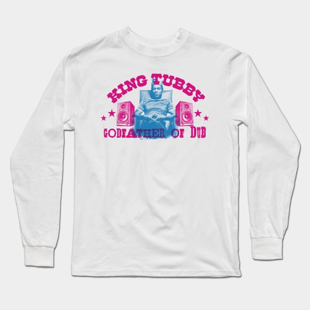 King Tubby Godfather of Dub Long Sleeve T-Shirt by HAPPY TRIP PRESS